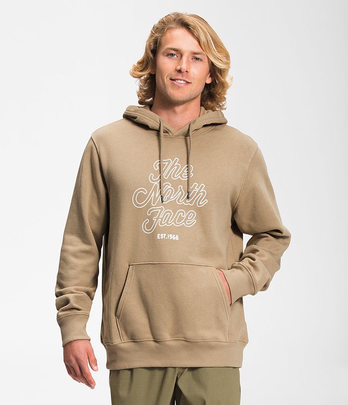 The North Face Hoodie Holiday Khaki - Mens - Thailand FYBEX-3804